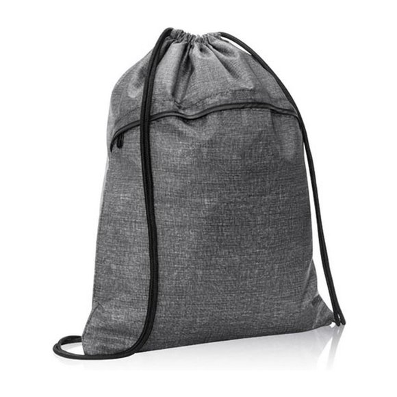 2 pack of Thirty-One Cinch Sac Bag Drawstring Backpack Charcoal Crosshatch - Picture 1 of 1